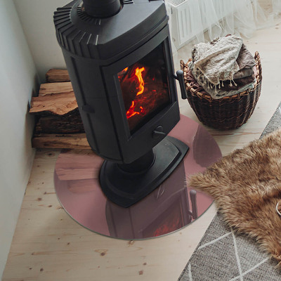 Plaat onder houtkachel Kleur roze