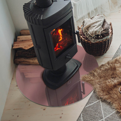 Plaat onder houtkachel Kleur roze