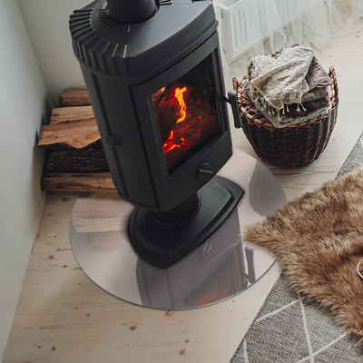 Plaat onder houtkachel Kleur: Lichtroze