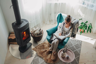 Vloerplaat voor kachel Kleur beige