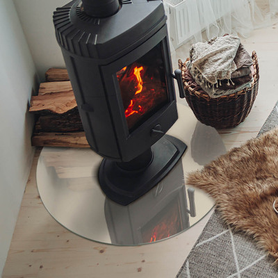 Vloerplaat voor kachel Kleur beige