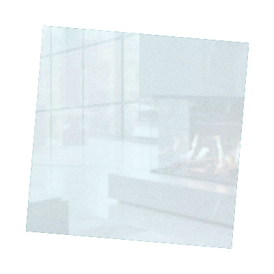 Rechthoekige vloerplaat voor houtkachel Visueel matglas effect