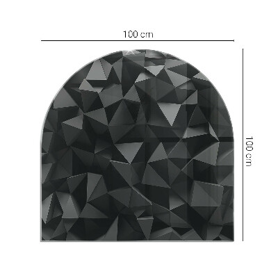 Halfronde vloerplaat openhaard Geometrie in drie dimensies