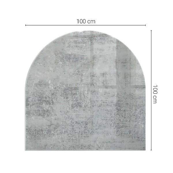 Halfronde plaat voor onder houtkachel Abstract achtergrondpatroon
