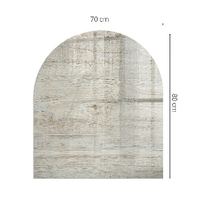 Halfronde vloerplaat openhaard Natuurlijk licht houtpatroon