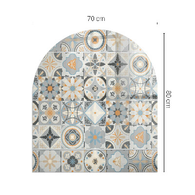 Halfronde vloerplaat openhaard Mozaïekpatronen in tegelvormen
