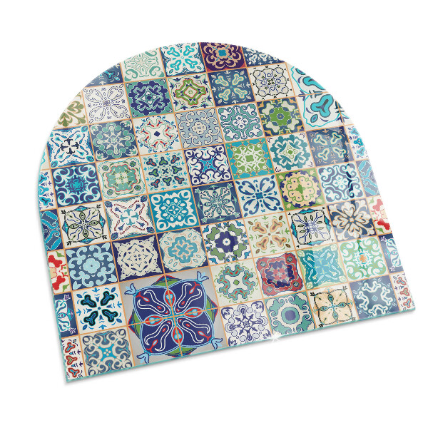 Halfronde vloerplaat openhaard Mozaïek decoratieve patronen