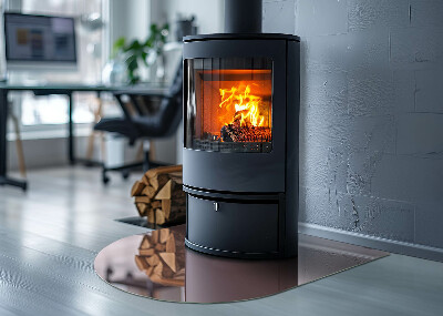 Halfronde vloerplaat openhaard Kleur roze