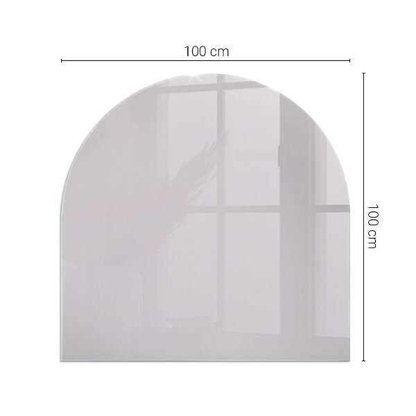 Halfronde vloerplaat openhaard Kleur: Lichtpaars