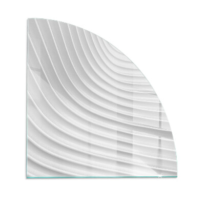 Kwartcirkel onderplaat kachel Golven van subtiele vormen