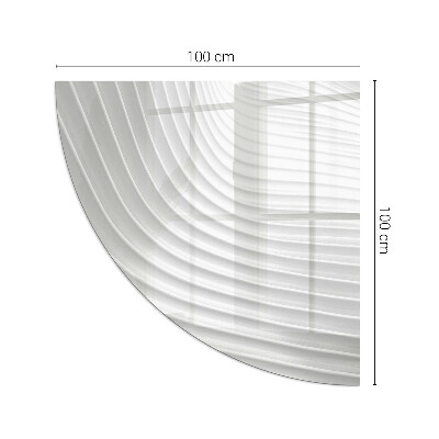 Kwartcirkel onderplaat kachel Golven van subtiele vormen