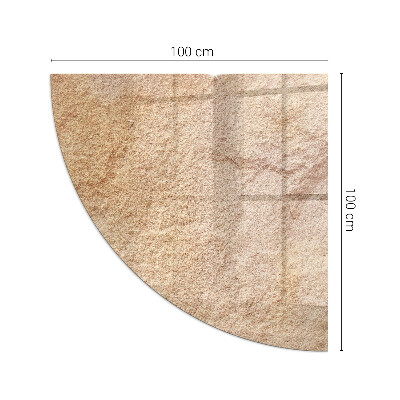 Kwartcirkel kachel vloerplaat De aard van de stenen structuur