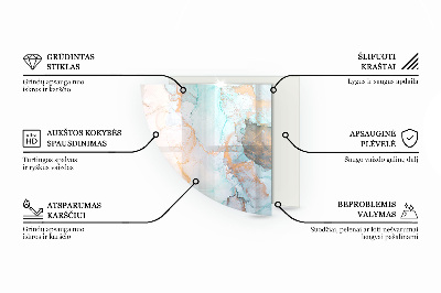 Kwartcirkel vloerplaat voor houtkachel Houten patroon in een geometrische opstelling