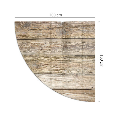 Kwartcirkel kachel vloerplaat Houtnerf in een natuurlijke stijl