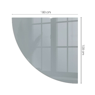 Kwartcirkel onderplaat kachel Kleur grijs