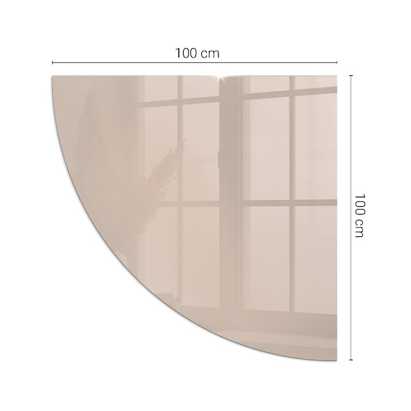 Kwartcirkel kachel vloerplaat Kleur: Lichtbruin