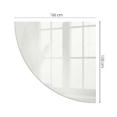 Kwartcirkel kachel vloerplaat Ivoorkleur