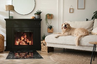 Vloerplaat openhaard Driedimensionaal geometrisch patroon