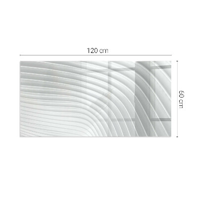 Plaat voor onder kachel Golven van verfijnde patronen