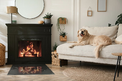 Vloerplaat openhaard Wolkenvormen in een abstracte compositie