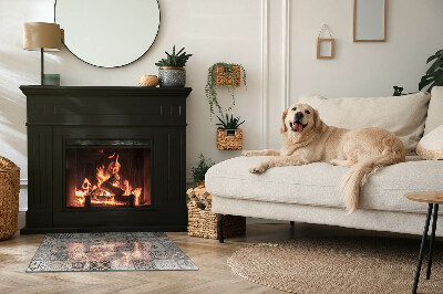 Plaat voor onder kachel Stijlvolle tegelpatronen