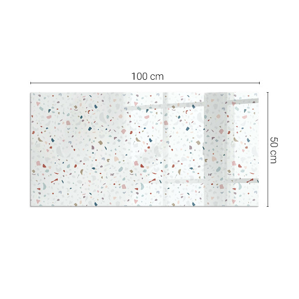 Plaat voor onder kachel Microvormen in subtiele harmonie
