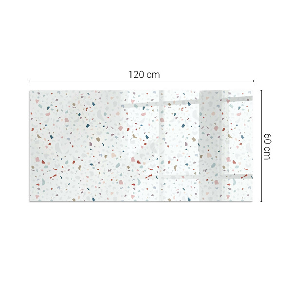 Plaat voor onder kachel Microvormen in subtiele harmonie