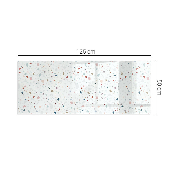 Plaat voor onder kachel Microvormen in subtiele harmonie