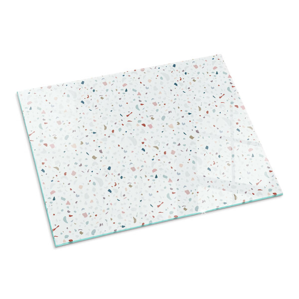 Plaat voor onder kachel Microvormen in subtiele harmonie