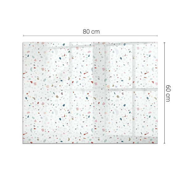 Plaat voor onder kachel Microvormen in subtiele harmonie