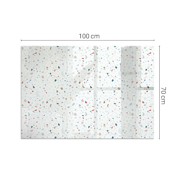 Plaat voor onder kachel Microvormen in subtiele harmonie