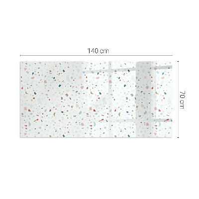 Plaat voor onder kachel Microvormen in subtiele harmonie