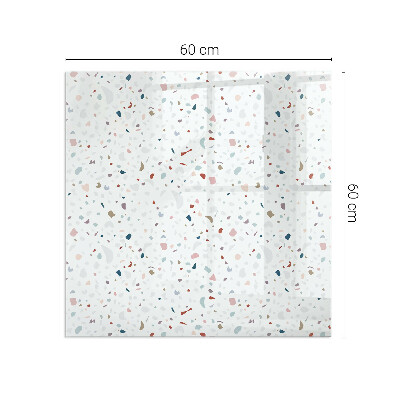 Plaat voor onder kachel Microvormen in subtiele harmonie