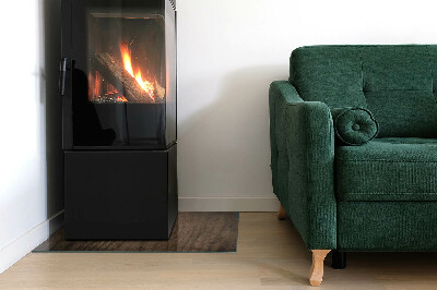 Vloerplaat openhaard Hout in een natuurlijke stijl