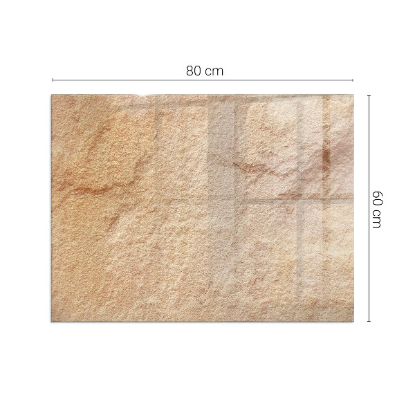 Plaat voor onder kachel Authentiek steenmotief