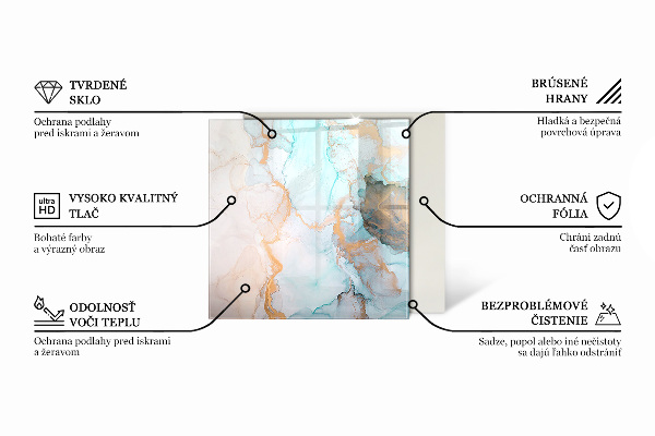 Vloerplaat openhaard Geperforeerd metalen ontwerp