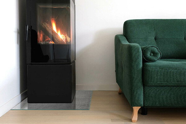 Vloerplaat openhaard Ruw betonmotief