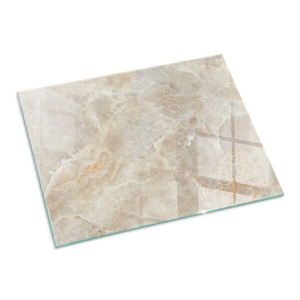 Plaat voor onder kachel Steenmotief in organische stijl