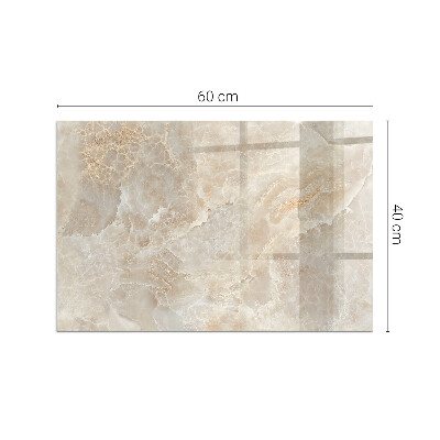 Plaat voor onder kachel Steenmotief in organische stijl