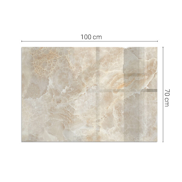 Plaat voor onder kachel Steenmotief in organische stijl