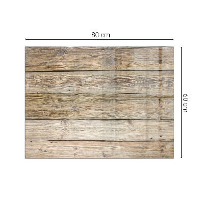 Plaat voor onder kachel Een patroon dat aan hout doet denken