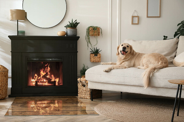 Vloerplaat openhaard Houtnerfpatronen