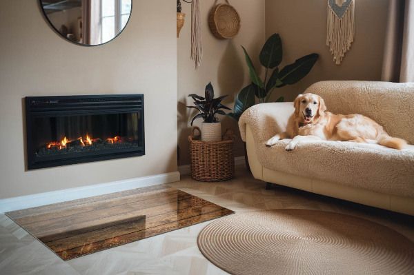 Vloerplaat openhaard Houtnerfpatronen