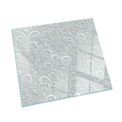 Plaat voor onder kachel Verfijnd plantenontwerp