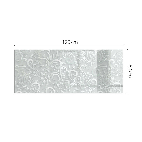 Plaat voor onder kachel Verfijnd plantenontwerp