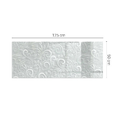 Plaat voor onder kachel Verfijnd plantenontwerp