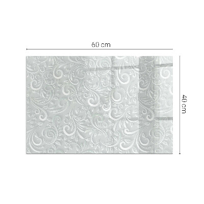 Plaat voor onder kachel Verfijnd plantenontwerp