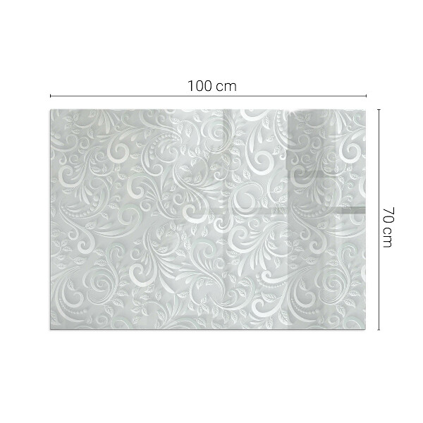 Plaat voor onder kachel Verfijnd plantenontwerp