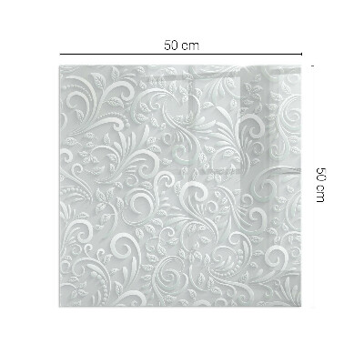 Plaat voor onder kachel Verfijnd plantenontwerp