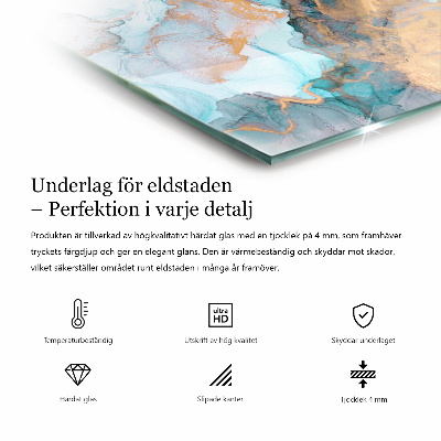 Vloerplaat openhaard Geometrische patronen met een houten achtergrond.